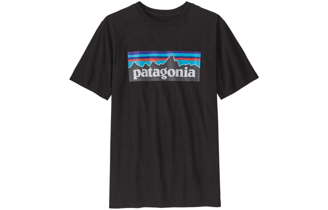 

Органический сертифицированный футболка Kids' Patagonia, черный
