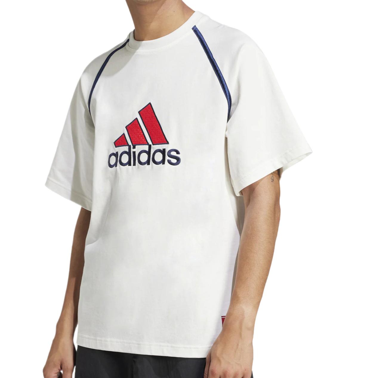 

Футболка из хлопка с логотипом Adidas, белый