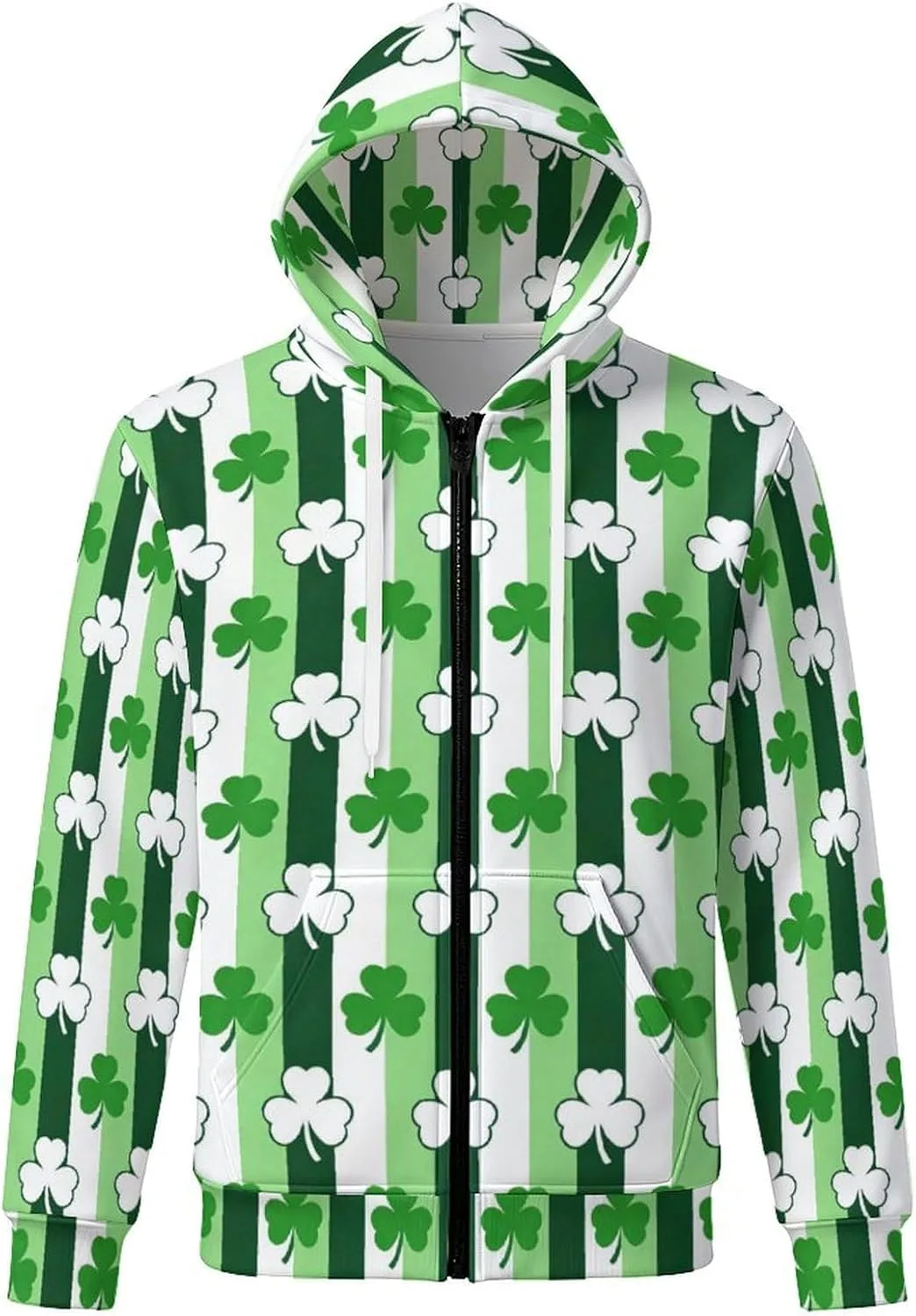 

Толстовка с капюшоном и карманами для мужчин, St. Patrick's Day SHYESOP-ey