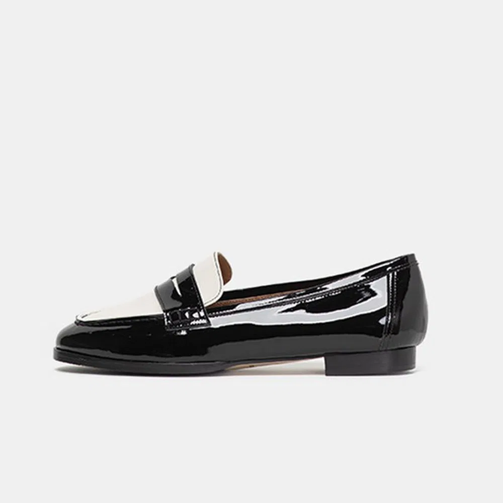 Мужские двухцветные лоферы Pio Twotone Penny Loafer Piano Black от Modiattico — фото 3
