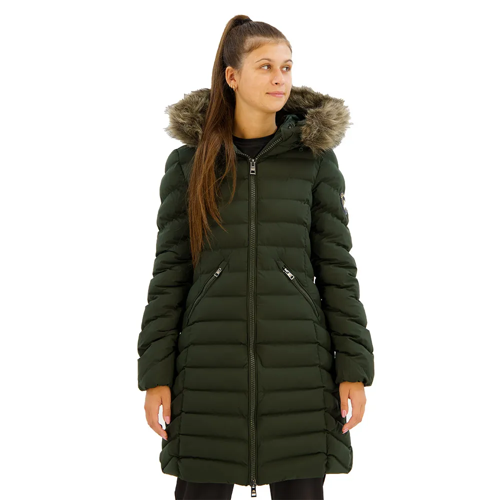 

Куртка Superdry Fuji Faux Fur, зеленый