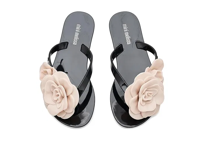 Сандалии с цветами Harmonic Petals Mini Melissa, Black/Beige — фото 3
