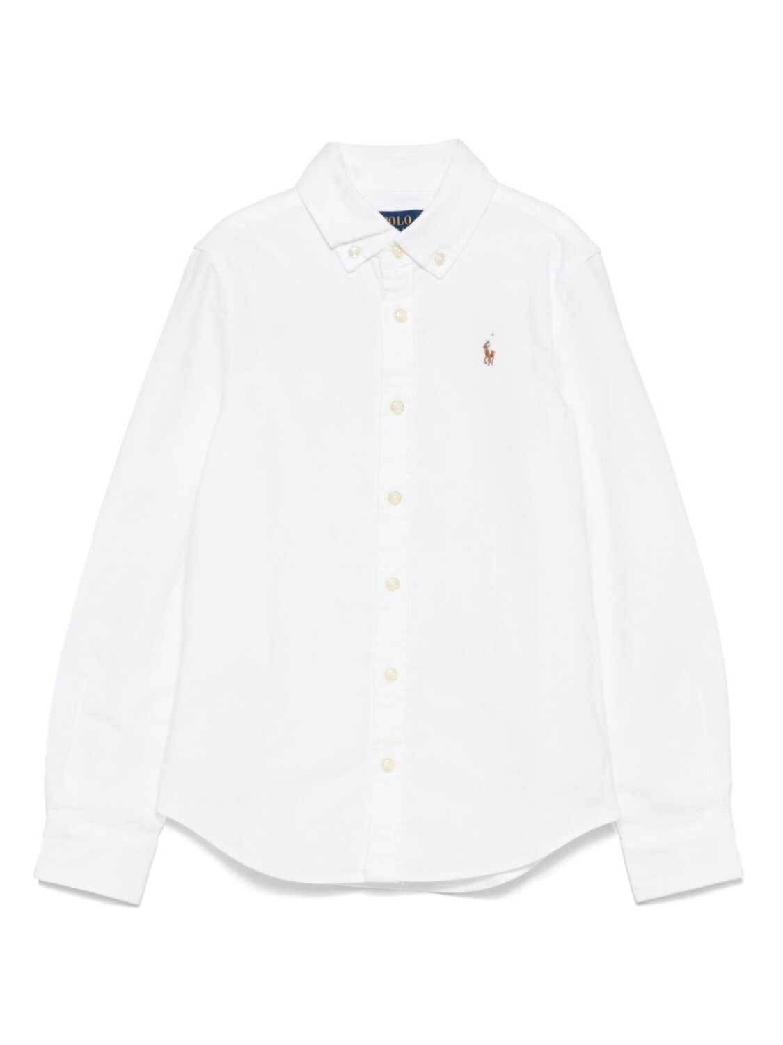 

POLO RALPH LAUREN KIDS рубашка с вышивкой Polo Pony, белый