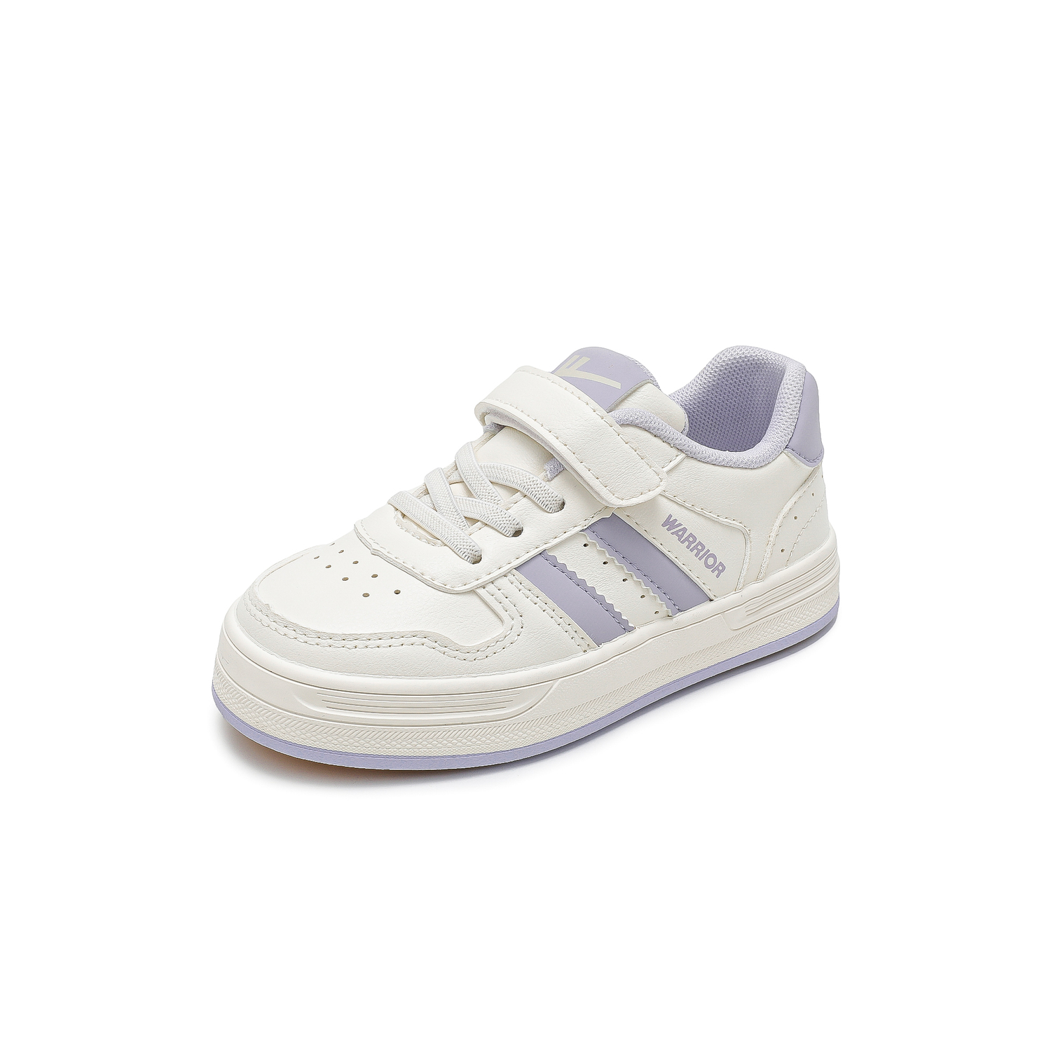 

Ботинки для скейтбординга мальчиков белые, устойчивые к истиранию, легкие, с амортизацией, низкие WARRIOR, бежевый/фиолетовый