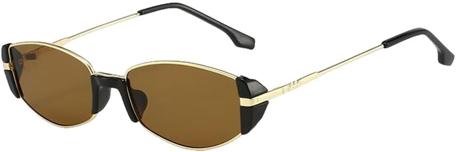 

Винтажные солнцезащитные очки для женщин и мужчин в стиле ретро, ​​металлические прямоугольные солнцезащитные очки, популярные очки для женщин и мужчин с защитой от УФ-излучения UV400 TVTBBVV, 3