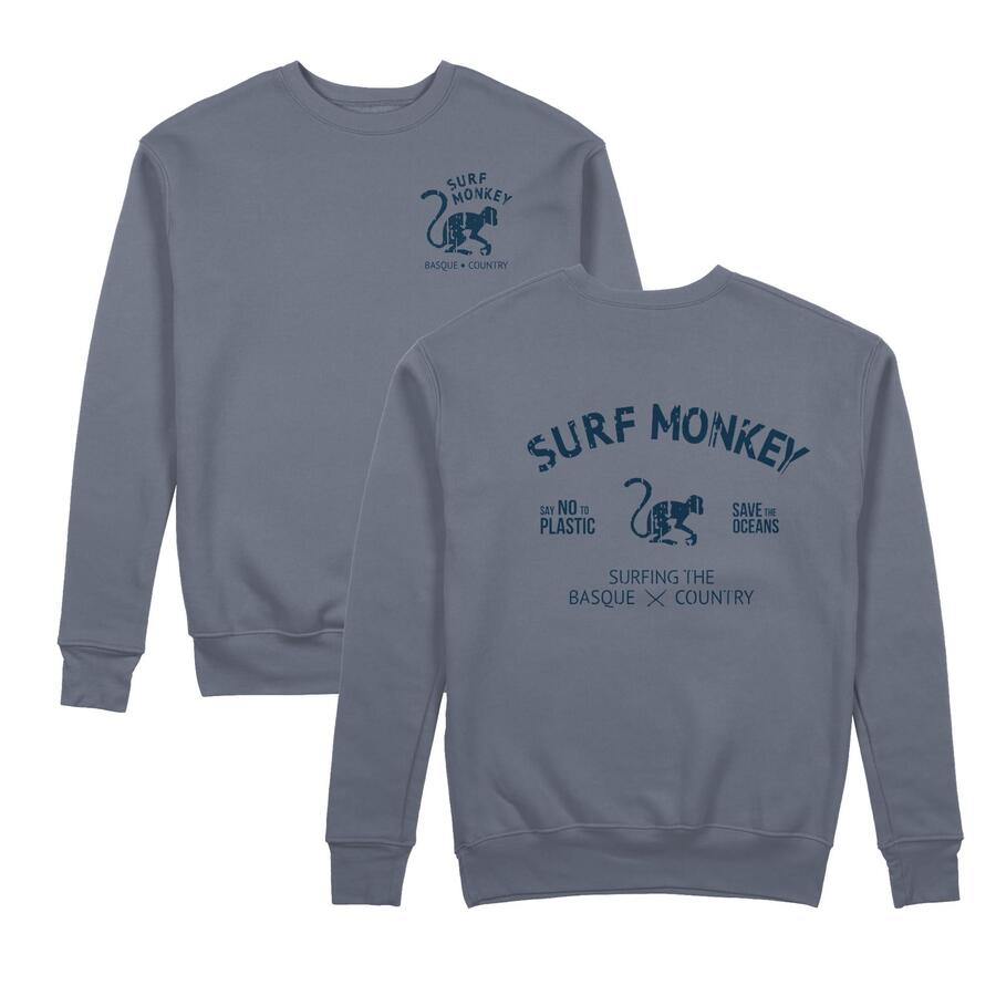 

SURF MONKEY Толстовка Save the Ocean с круглым вырезом (Off-White)