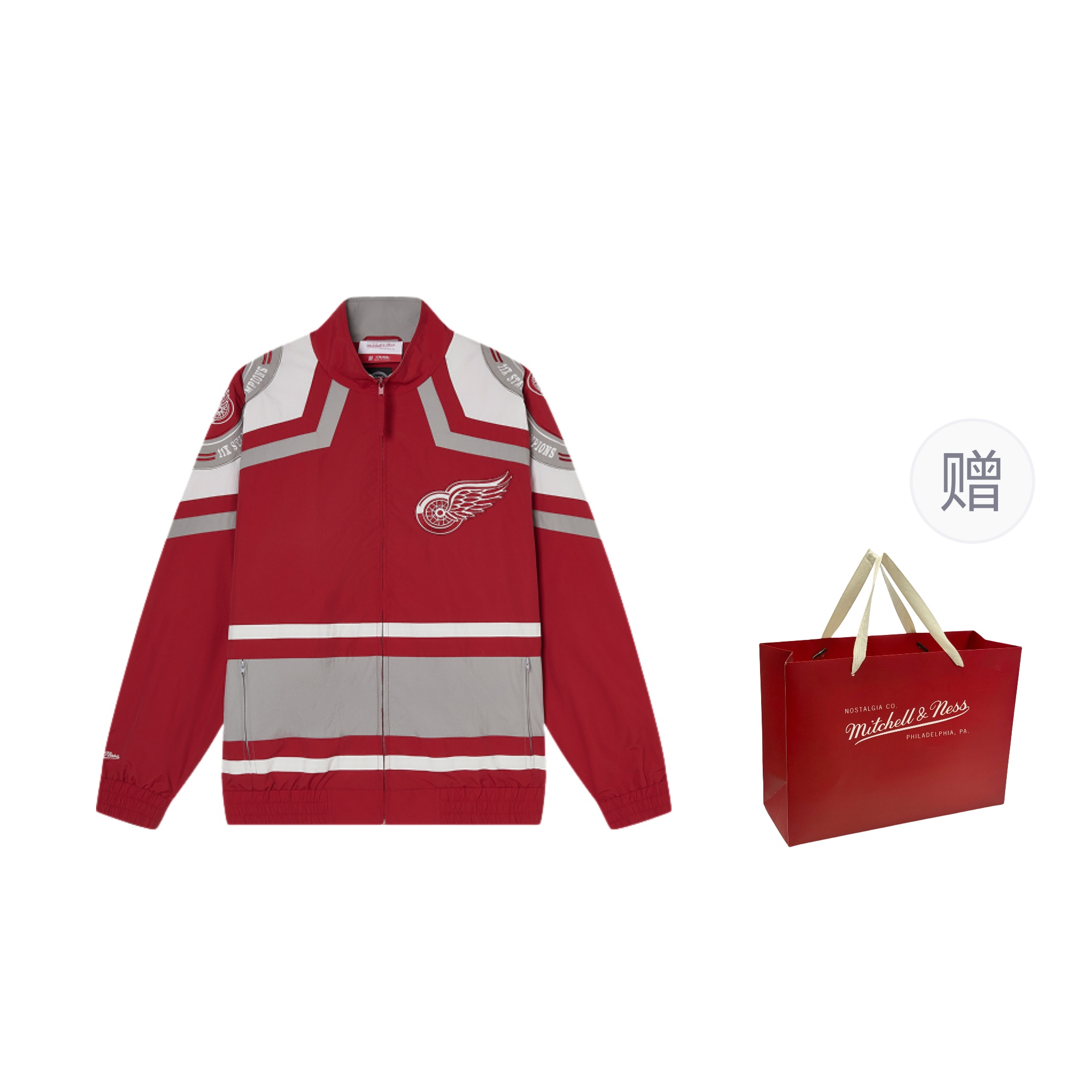 

Mitchell Ness Куртка Mitchell & Ness унисекс красная, Red (Detroit Red Wings) Comes with Shopping Bag