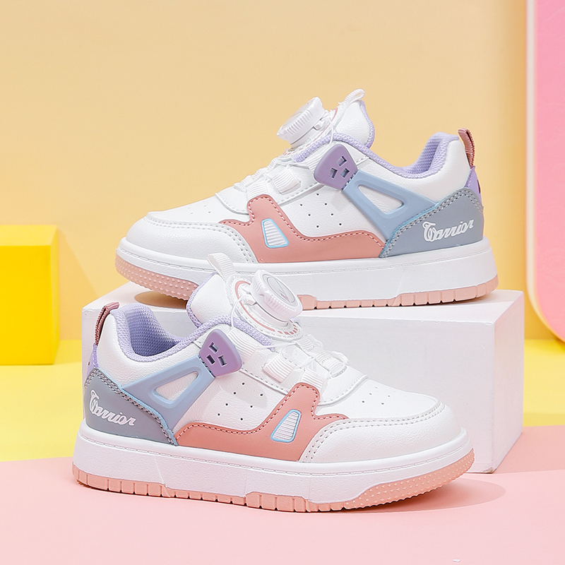 Warrior Low Top Детские Скейтбординг Кроссовки, Белый/Темно-синий/Серый — фото 3