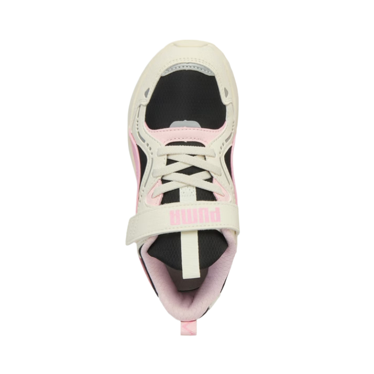 PUMA Нескользящие детские повседневные ботинки ecru, pink, black kids' — фото 3