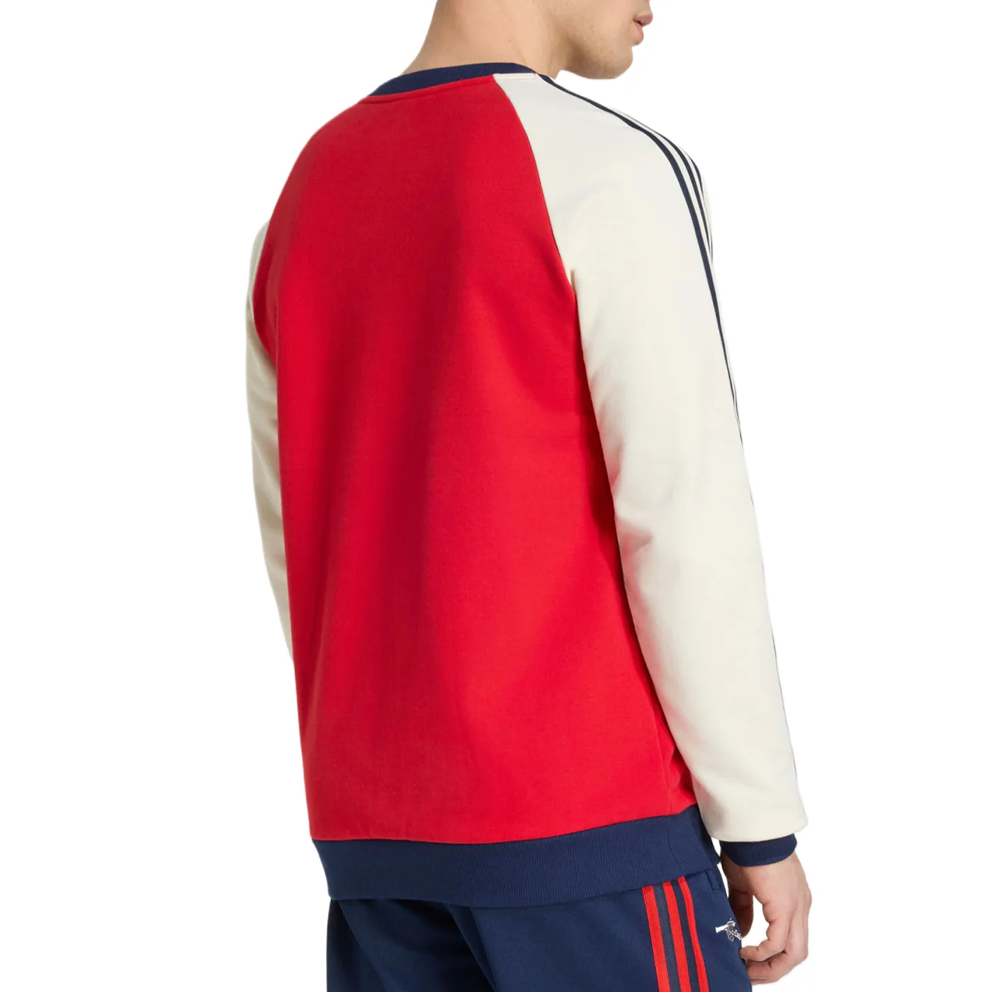 Свитшот мужской Adidas Originals, Light Scarlet/Jade White — фото 4
