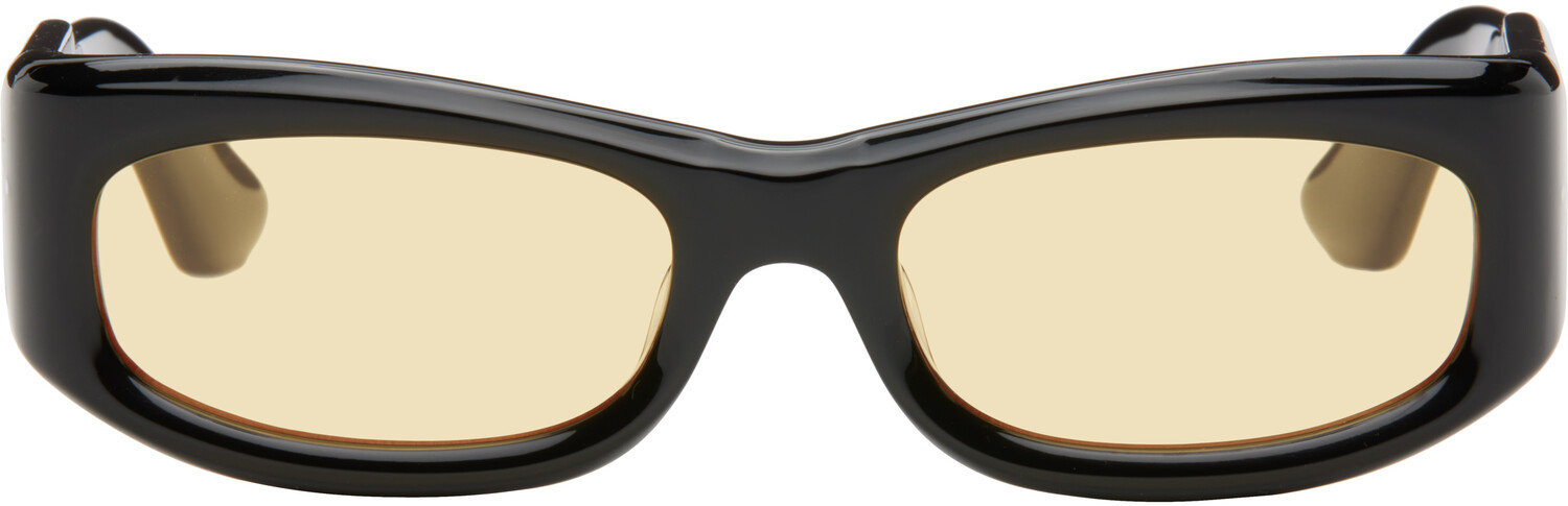 

Эксклюзивные черные солнцезащитные очки SSENSE Saudade II Port Tanger, Black/Limon