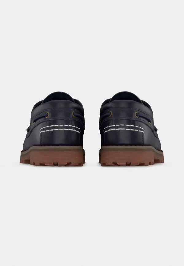 Оригинальные лодочные туфли унисекс Timberland, Navy — фото 4