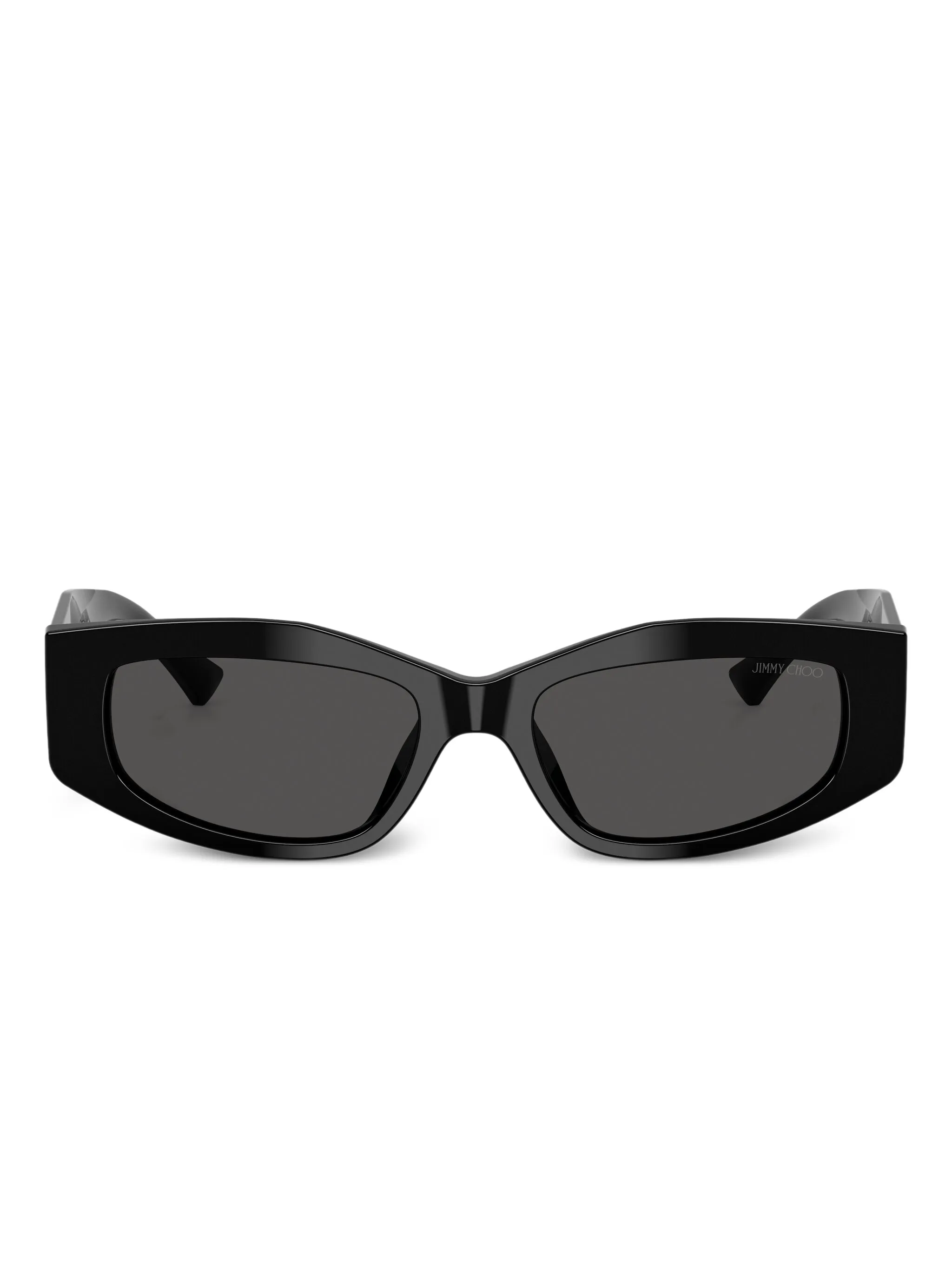 

Солнцезащитные очки в геометричной оправе Jimmy Choo Eyewear, черный