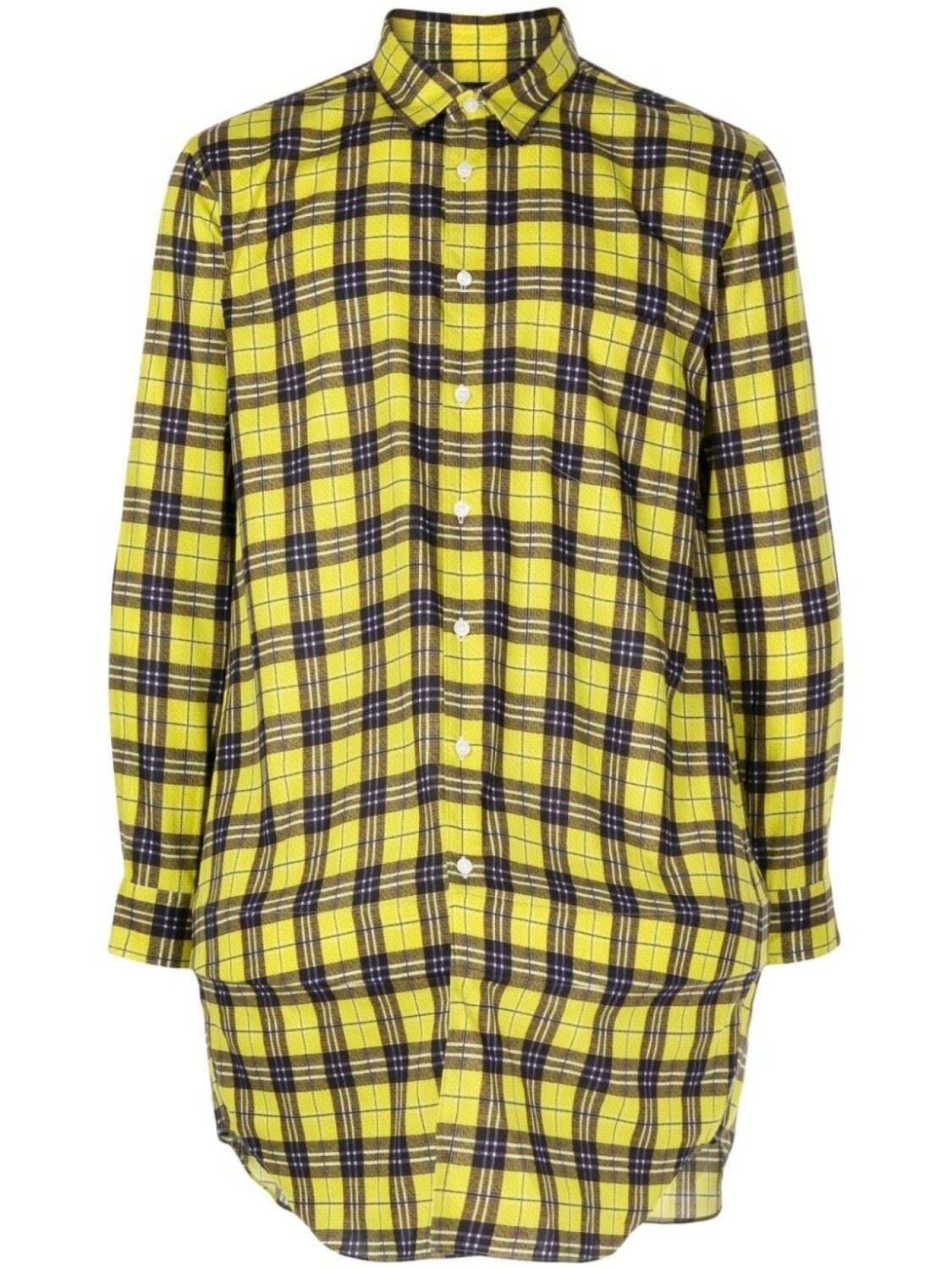 

Клетчатая рубашка с длинными рукавами Comme des Garçons Homme Plus, желтый