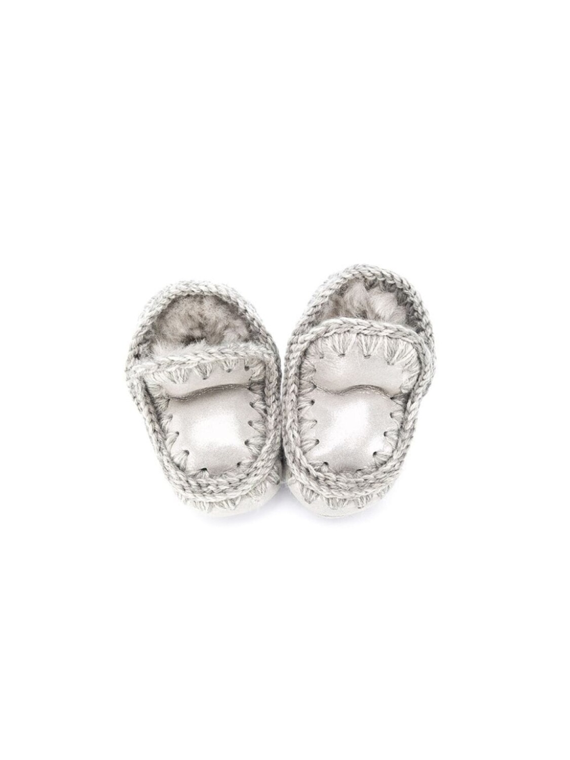 Mou Kids угги Eskimo, серебряный — фото 3