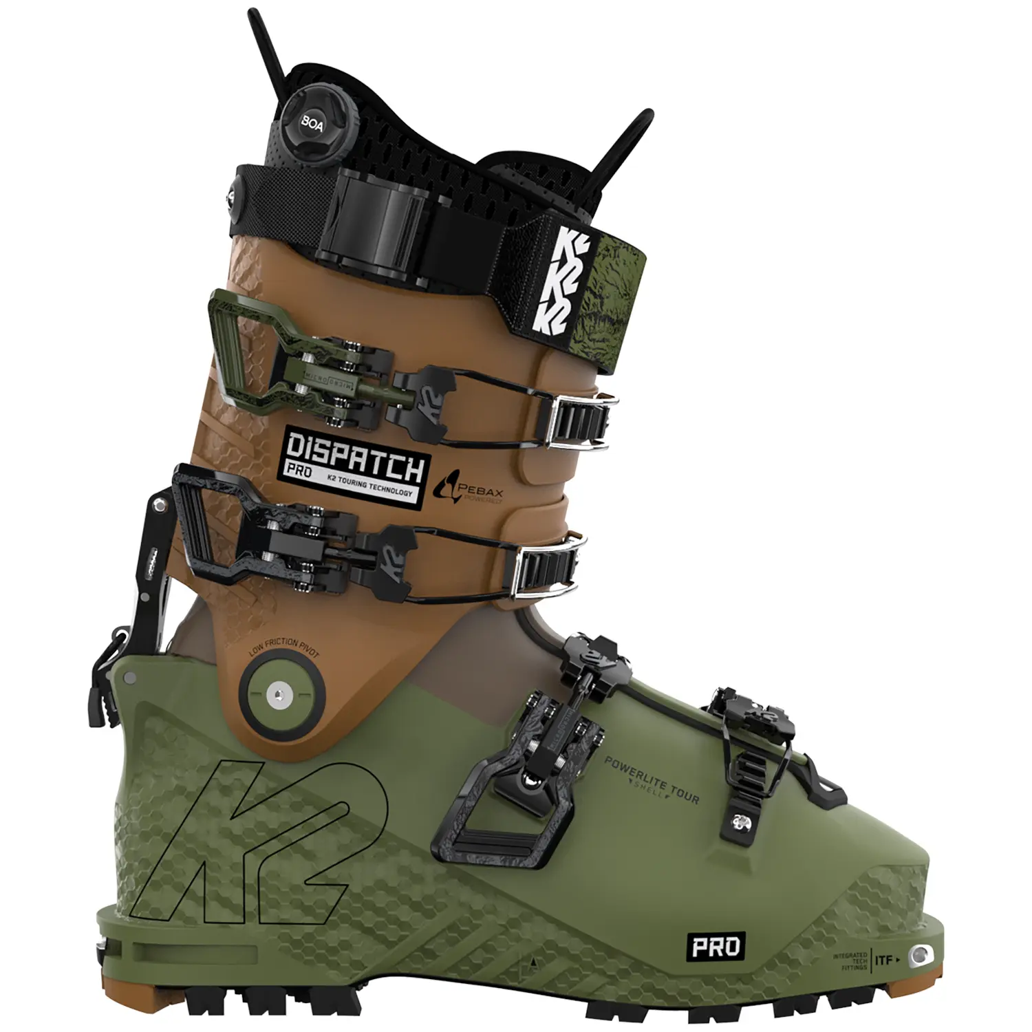 

Горнолыжные ботинки K2 Dispatch Pro Alpine Touring 2023, зеленый