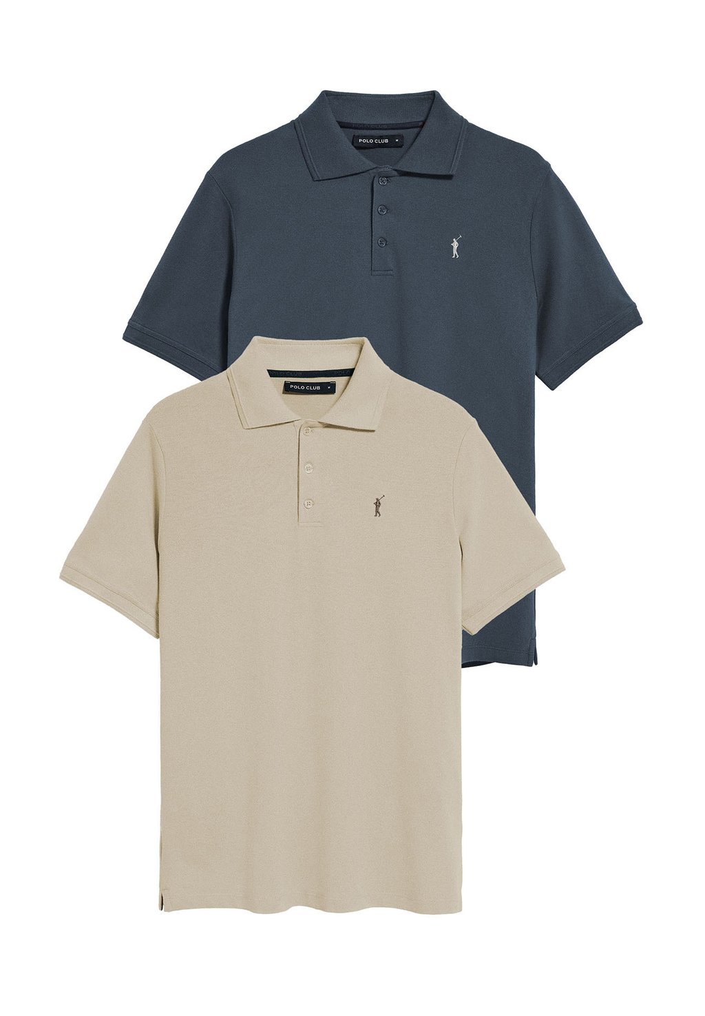 

Рубашка поло REGULAR FIT THREE BUTTONS RIGBY GO DOUBLE PACK 2 Polo Club, бежевый