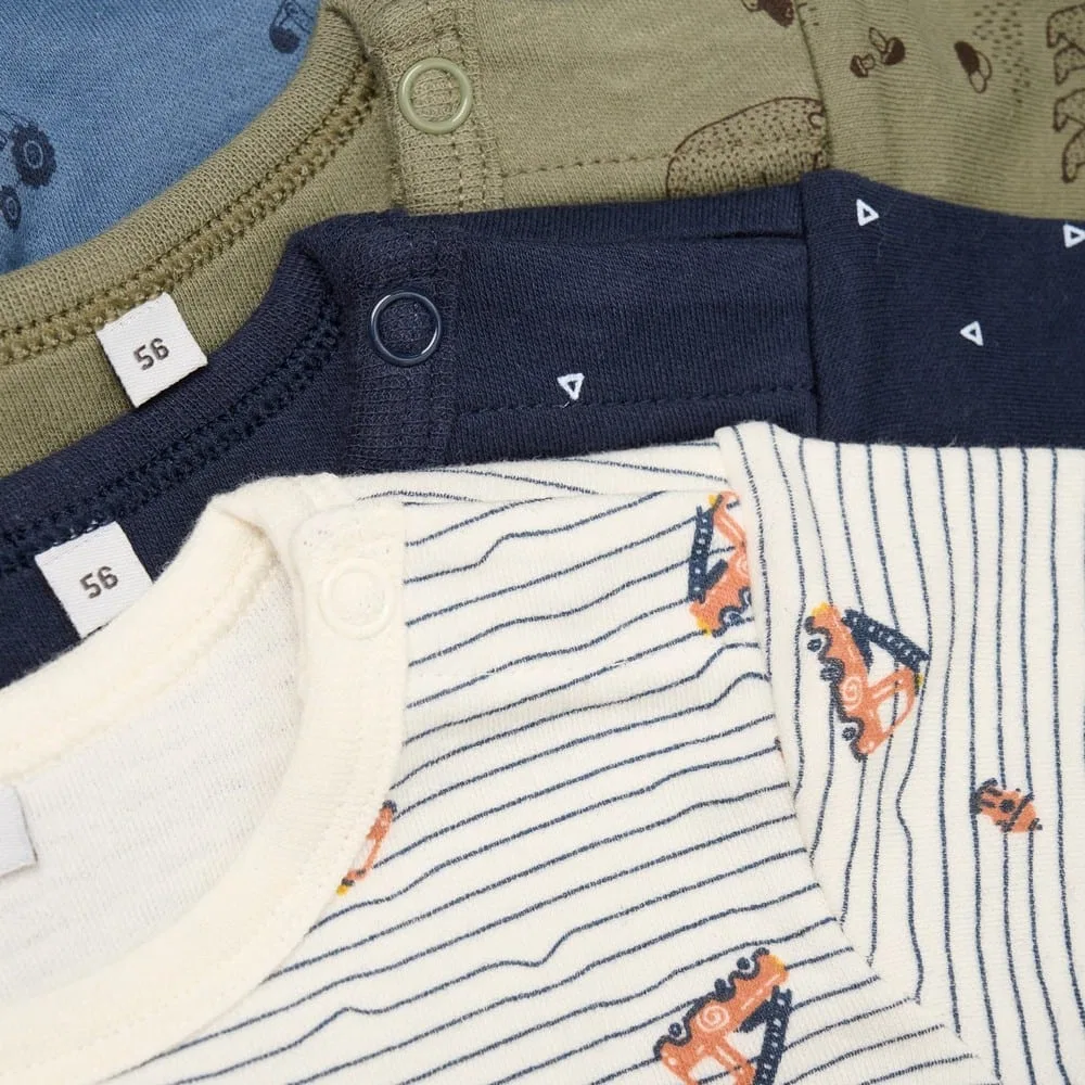 Боди детское с принтом, Pippi Babywear, зеленый — фото 2