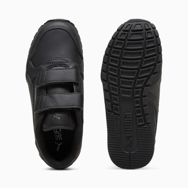 Маленькие дети не любят кроссовки St Runner V4 Leather Puma, черный — фото 4