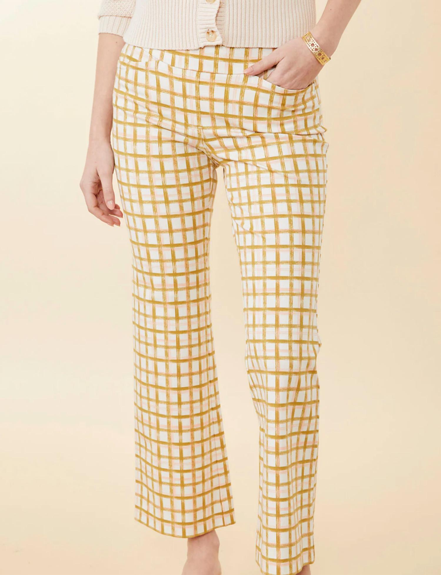 

Брюки Maren Kick Flare в клетку Calm Waters Spartina 449, Calm Waters Plaid