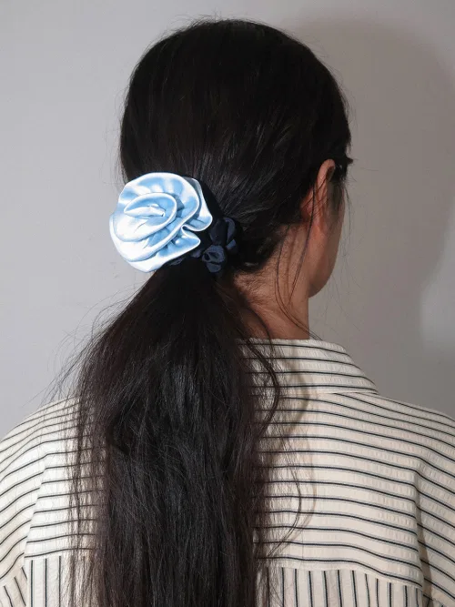 Резинка для волос Satin Corsage Sky Blue Navy