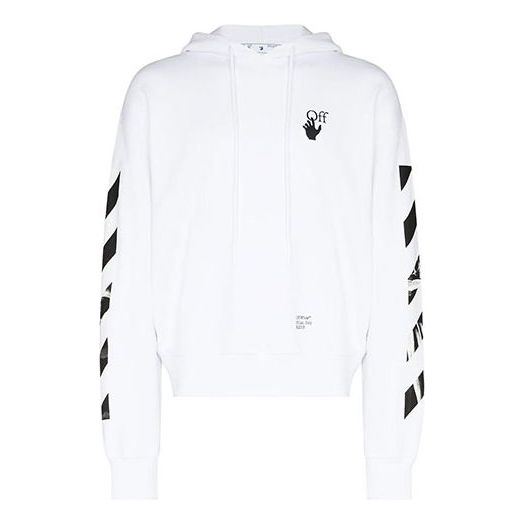 

Толстовка fw21 hooded pullover long sleeves version white Off-White, белый