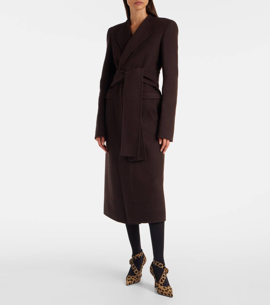 Туфли-лодочки Sloan 85 из телячьей кожи с леопардовым принтом Khaite, Camel/Black — фото 3