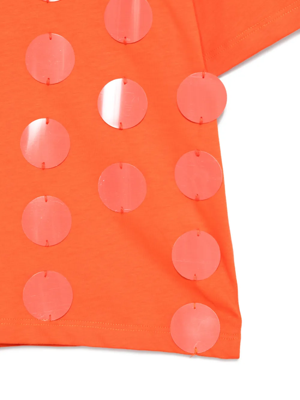 Футболка с круглым вырезом Msgm Kids, оранжевый — фото 3