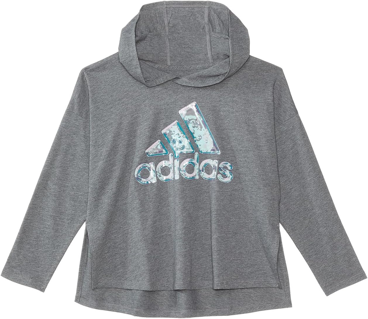 

Футболка Adidas Long Sleeve GRX Heather Hood Tee, цвет Charcoal Grey