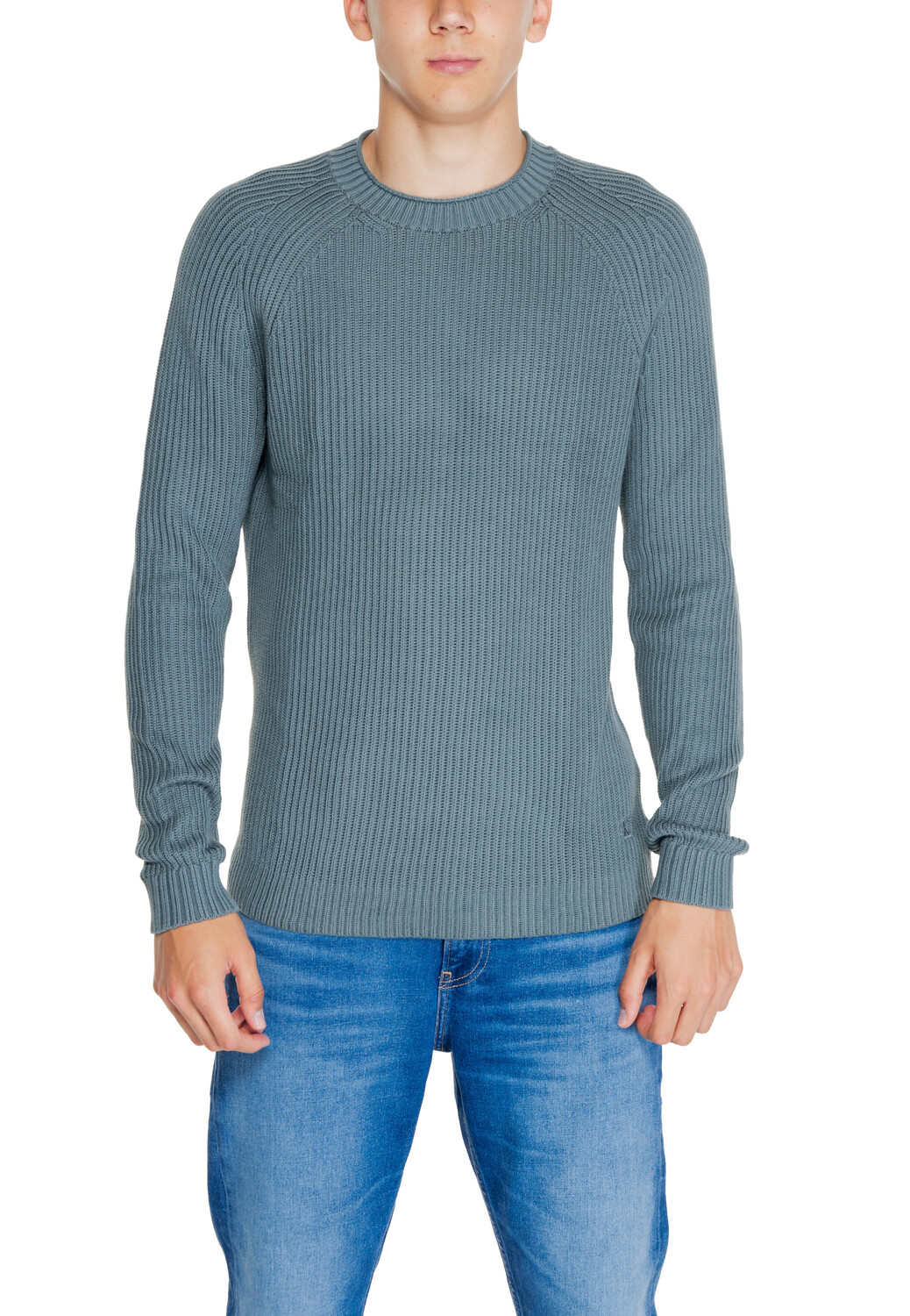 

Джемпер Calvin Klein Jeans в рубчик, зеленый