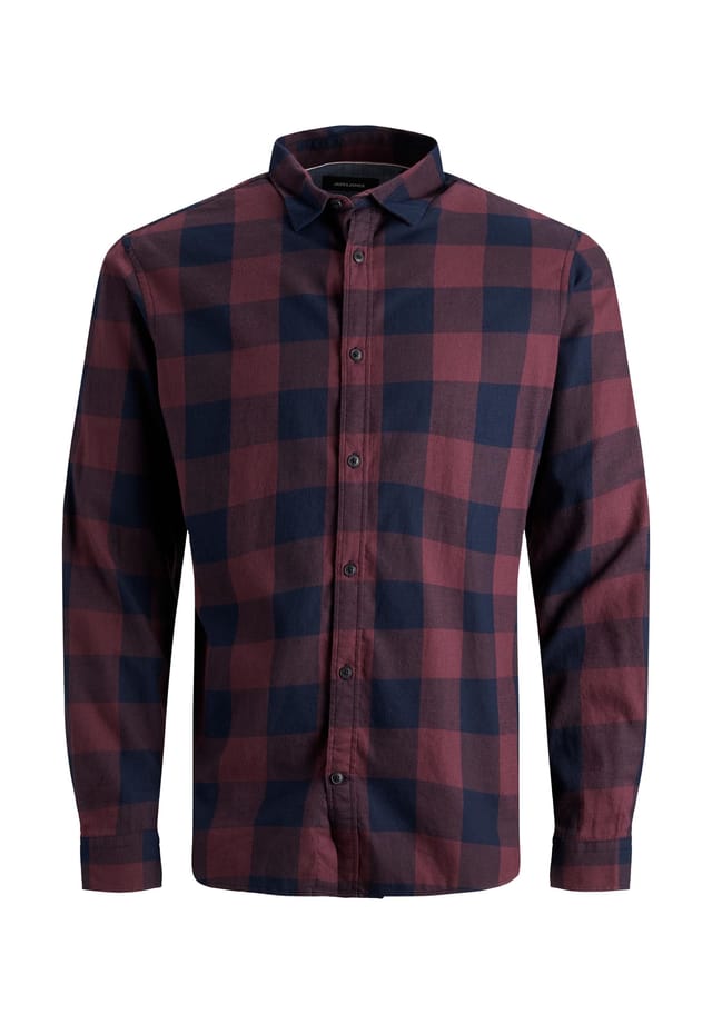

Рубашка в клетку с длинными рукавами Jack & Jones, красный