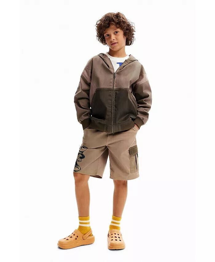 

Мальчики Мальчики Лоскутная куртка Микки Маус Desigual, зеленый