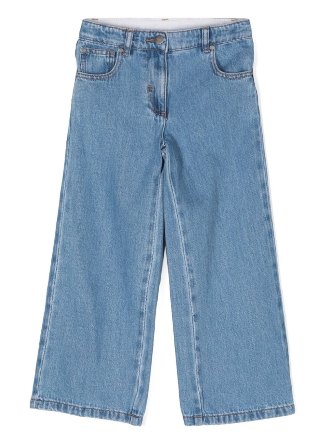 

Stella McCartney Kids джинсы с нашивкой-логотипом, синий