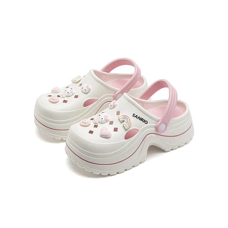 Детские сабо Sanrio Kids' Clogs бело-розовые — фото 4