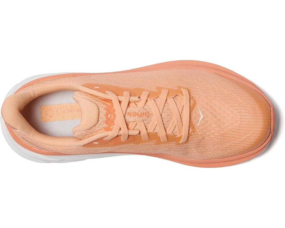 Кроссовки Hoka Kids Clifton 9, цвет Cantaloupe/White — фото 2