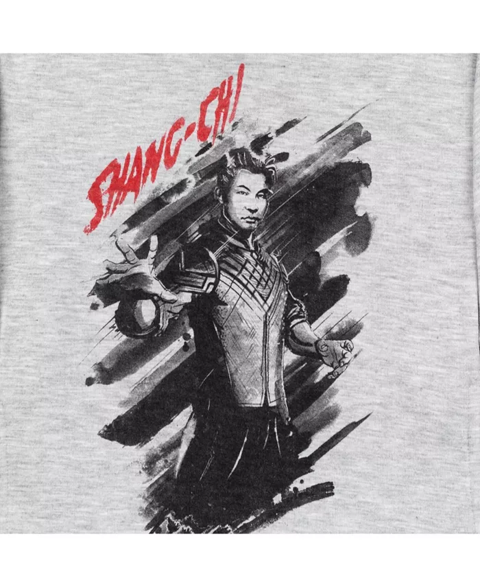 Детская толстовка с капюшоном Avengers из флиса Shang-Chi and the Legend of the Ten Rings, серый — фото 3