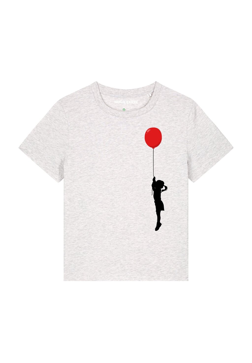 

Футболка с принтом MIT LUFTBALLON watapparel, цвет Mottled Light Grey