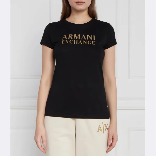 

Футболка стандартного кроя Armani Exchange, черный