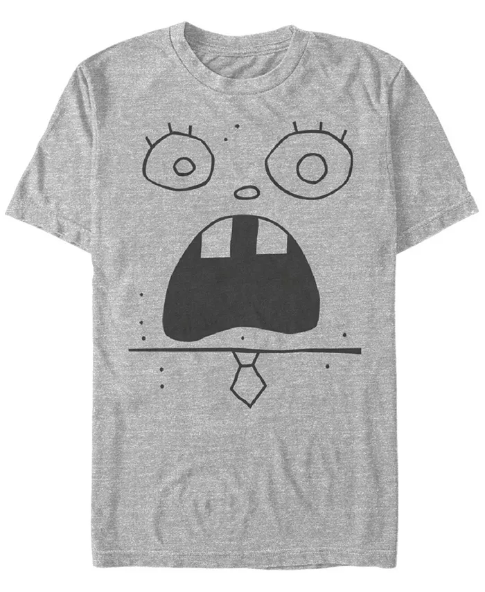 

Мужская футболка с коротким рукавом Doodlebob Face Fifth Sun, серый
