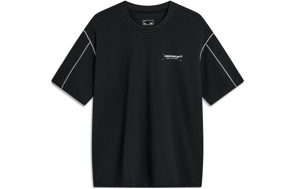 

LINING Футболка с принтом CF Tracing черная, Черный, LINING Футболка с принтом CF Tracing черная