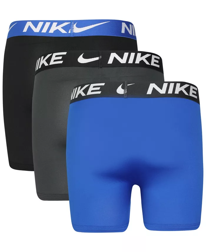 Большие мальчики 3 шт. Базовые боксеры Dri-FIT Nike, мультиколор — фото 2