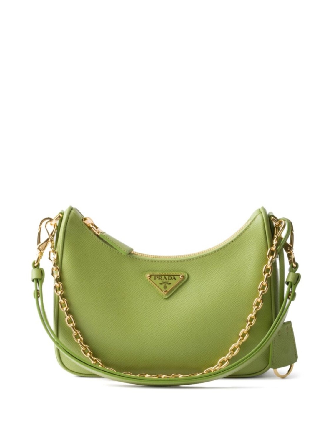 

Мини-сумка Re-Edition из сафьяновой кожи Prada, зеленый