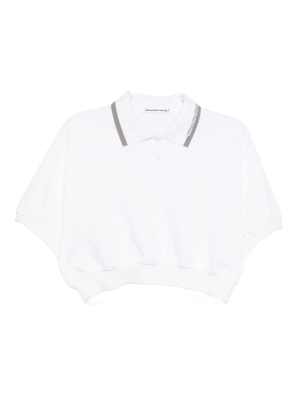 

Рубашка поло с логотипом Alexander Wang, белый