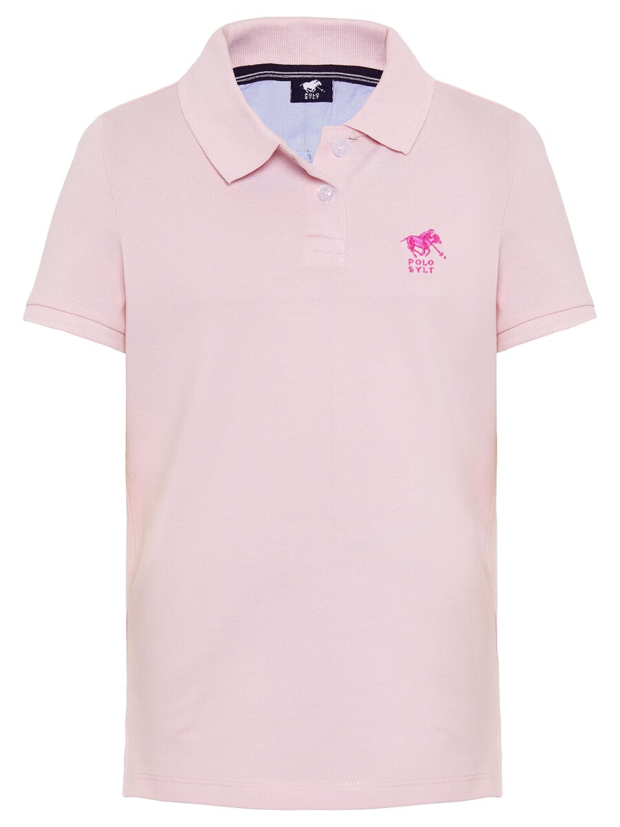 

Рубашка Polo Sylt im Basic-Look mit Label-Stitching, светло-розовый