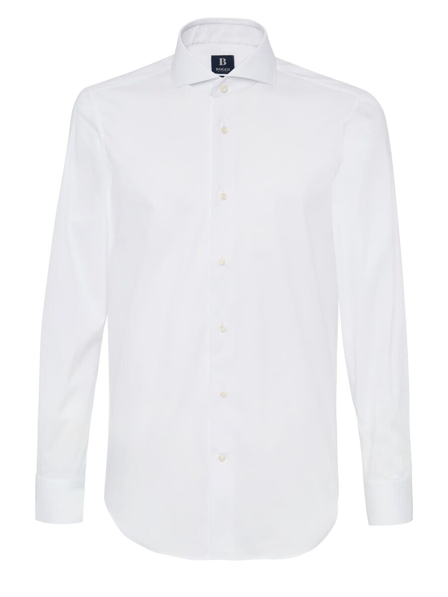 

Деловая рубашка Boggi Milano Slim fit Business Shirt, белый