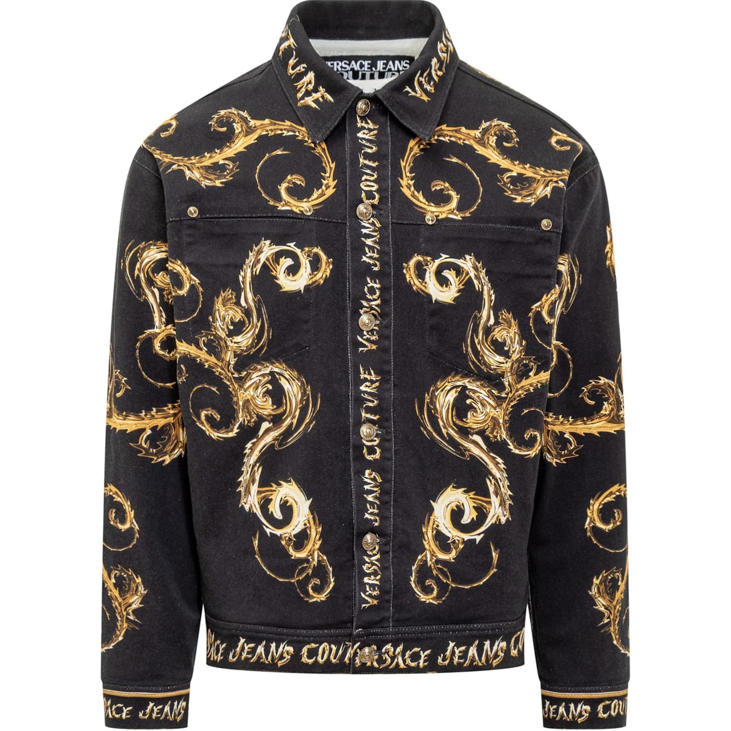 

VERSACE JEANS COUTURE Барокко принт куртка, Black