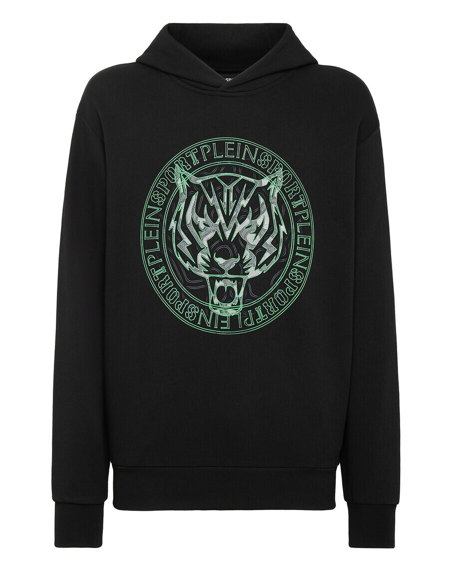 

Толстовка с капюшоном Plein Sport Sweatshirt Tiger, черный