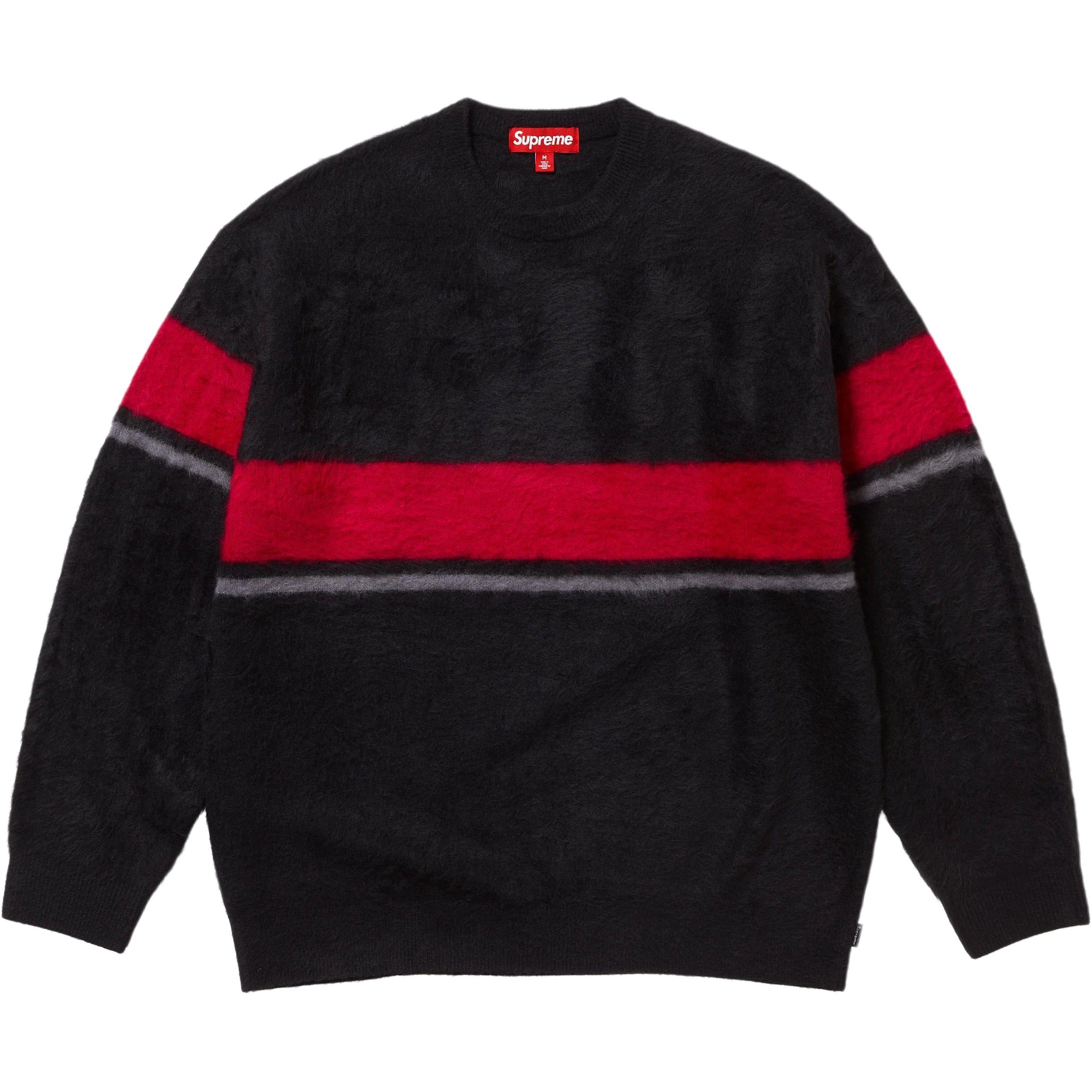 

FW25 WEEK5 Brushed Stripe Sweater Unisex Supreme, черный