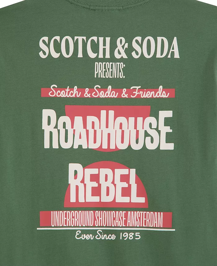 Футболка с принтом Big Boys SCOTCH & SODA, зеленый — фото 3