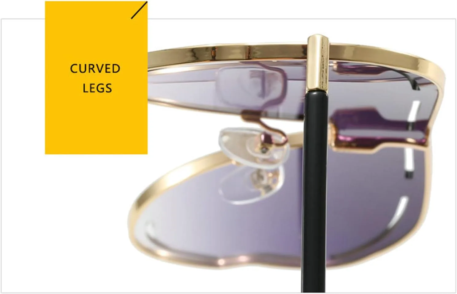 

Солнцезащитные очки-пилот Helena One-Piece Oversized Shield Sunglasses Women 2024 Luxury Pilot Shaped Sun Glasses For Ladies Hollow Metal Frame Eyewear, C4